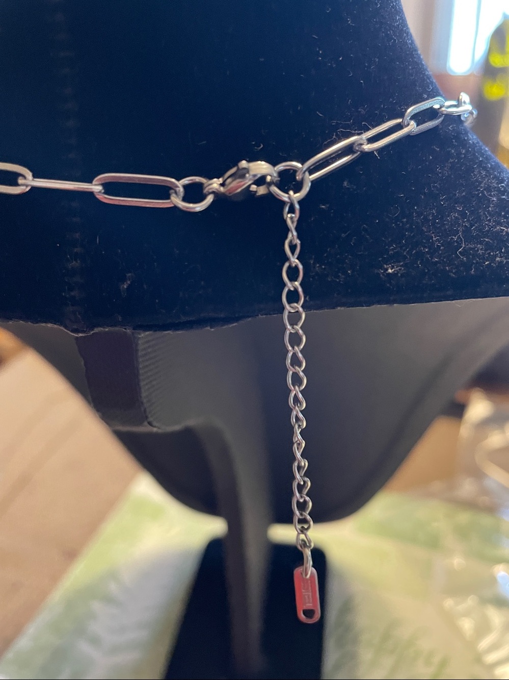 Stainless Steel Paper Clip Necklace New - Picture 2 of 6